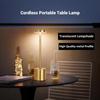 Lâmpada de Mesa LED Sensor Touch Classic Recarregável Sem Fio para Mesa 3 Temperaturas de Cor Ajustáveis Estilo Moderno Luz Noturna LED