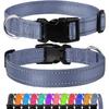Reflective Dog Collar Strap with Adjustable Safety Nylon Pet Collar Pet Traction Rope Suitable for Small and Medium-Sized Pets
