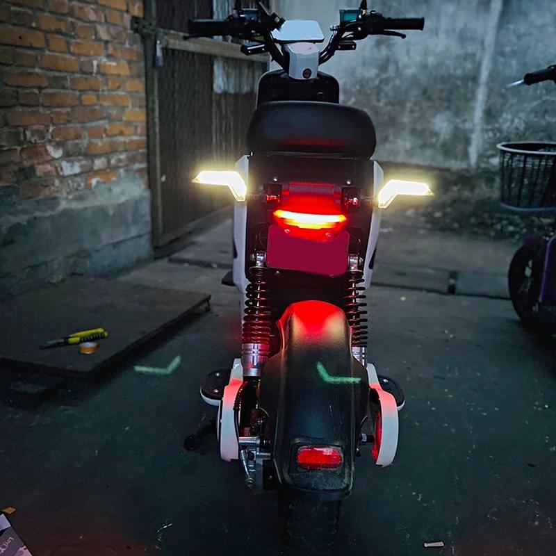 2 Stück 12V BlinkerleuchteMotorrad Blinker LED LED Tagfahrlicht Fließendes Wasser Heckblinker Blinker