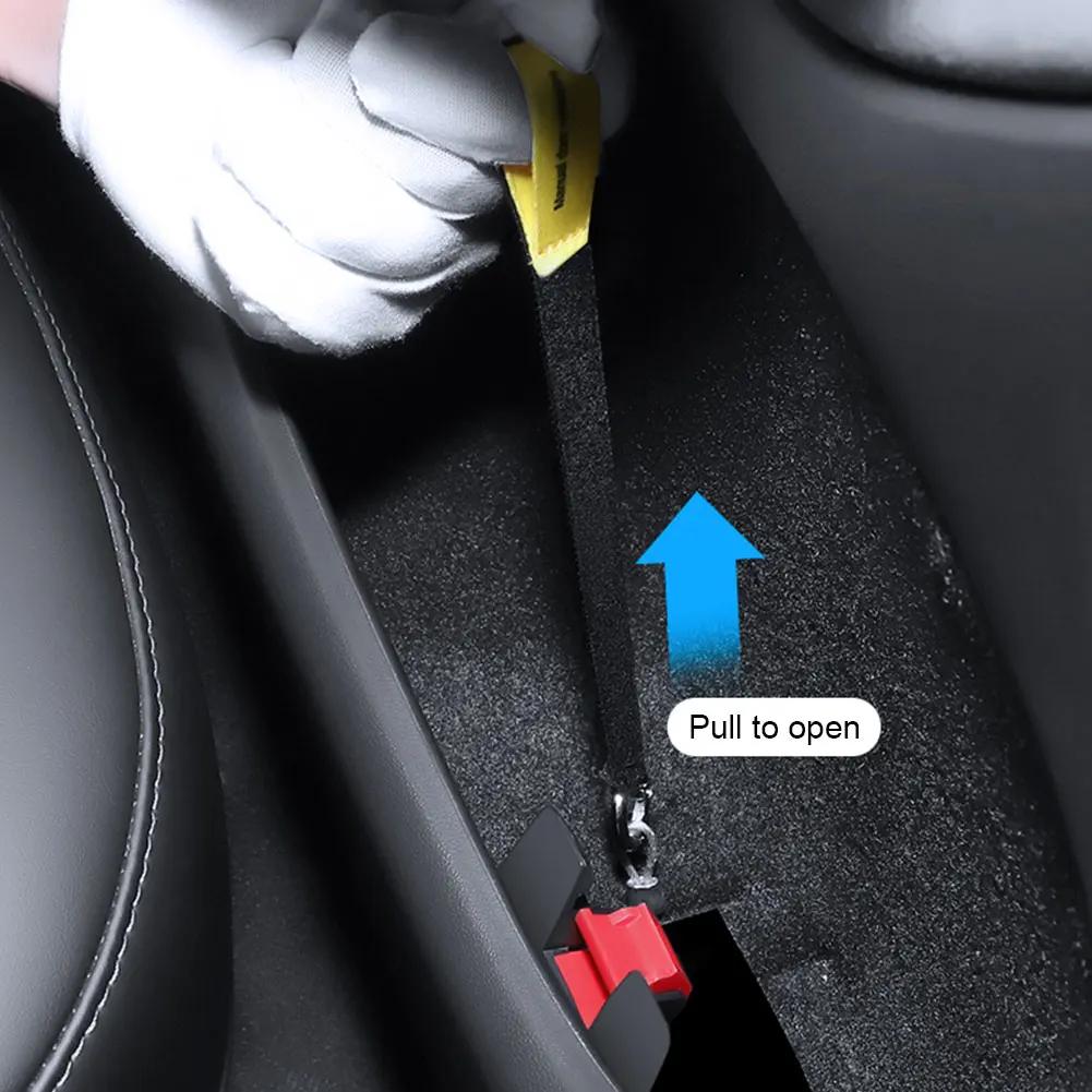2-6PCS for Tesla Model Y Emergency Handle Escape Strap Extended Manual Door Release Emergency Safety Pull Rope Emergency Puller