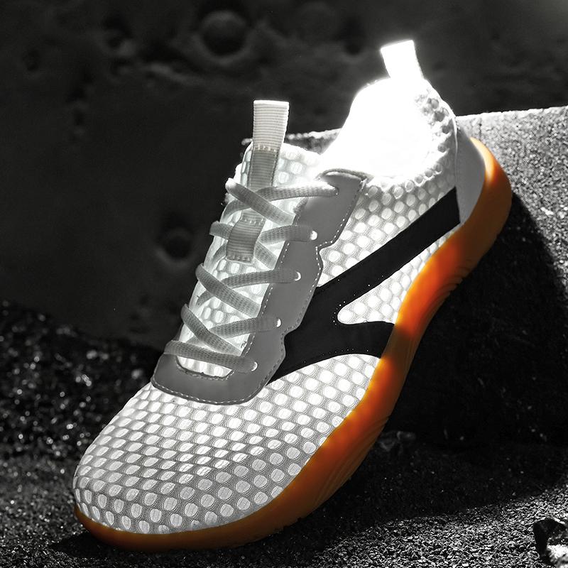 Wide Toe Box Sneakers for Men Breathable Mesh Cross-training Shoes Anti-slip Gym Exercise Casual Sports Shoes Plus Size 39-48