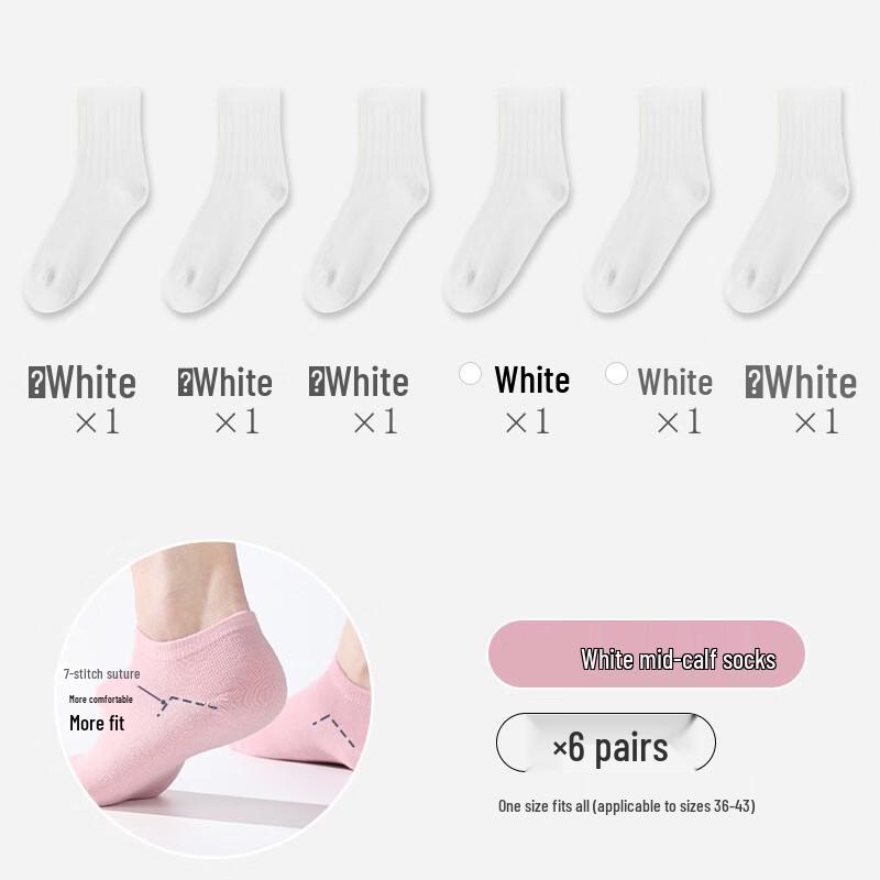Guxu Unisex Disposable Mid-Calf Travel Socks
