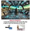 A Background Presenting a Perspective of the Spacecraft Cockpit Is Made of Polyester Fiber. This Multi-functional Background