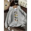 Autumn Winter Long Sleeved Cartoon Fun Litter Dog Printed Hoodie Fashionable Comfortable Warm Pullover Sports Casual Children's Hoodie