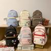 Girls Block Color Schoolbag Female Junior High School Students Backpack Grade Three To Five and Six Backpack