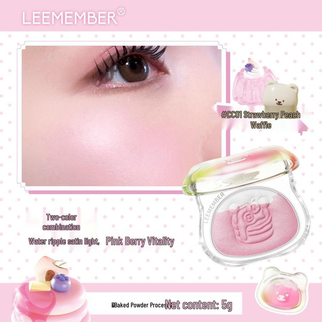 Fruit Punch Litchi Single Eyeshadow & Multi-Use Highlight Powder: Lemon Bear Dreamcore Edition