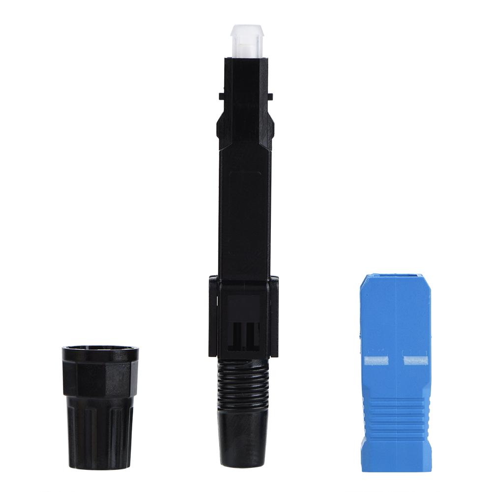 100pcs SC Single Mode Fiber Optic Quick Fast Embedded Connector Connecting Adapter for FTTH
