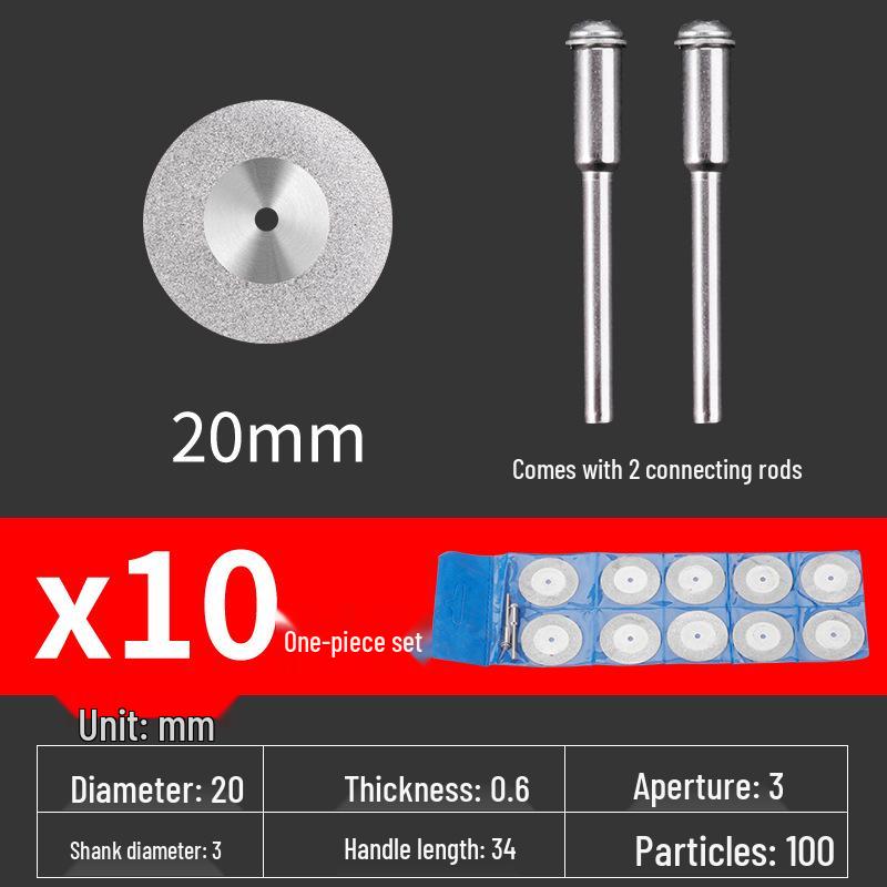 Diamond Blade for Jade, Ceramic, and Glass Cutting - Toothless Saw for Grout Cleaning and Gap Filling with Electric Grinder