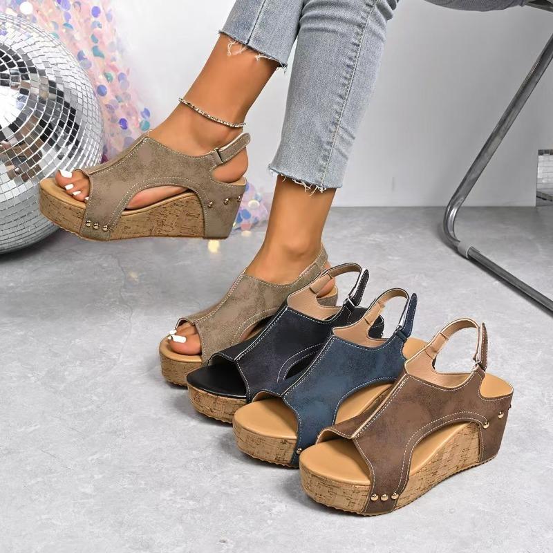 Fashion 2025 New Fashion Summer Shoes Sandals Wedges Sandal for Women Elegant Women Sandals Slide Huaraches Female Women Heels Footwear