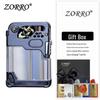 Zorro 786 Cyber Mecha Transparent Oil Tank Semi-automatic Kerosene Lighter