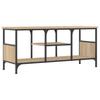 TV Cabinet Sonoma Oak 100 x 35 x 45 cm Particleboard & Iron