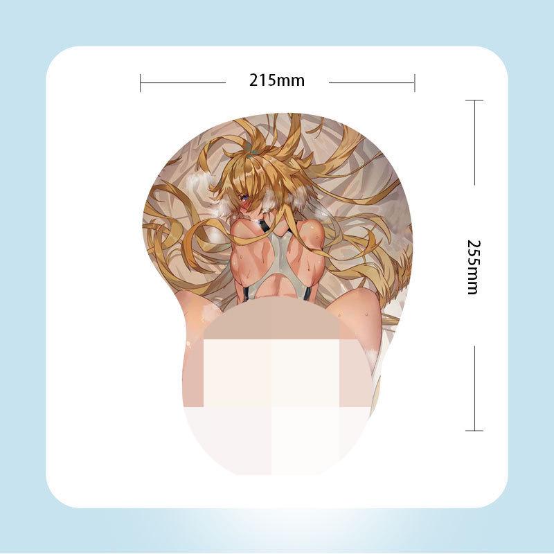 G05 Anime Beauty Poggiapolsi Mouse Pad in Silicone 3D - Confortevole, Morbido e Design Ispirato ai Cartoni Animati