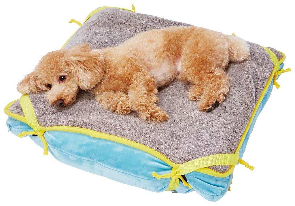 Petio zuttone Relaxing Bead Bed with Washable Waterproof Mat for Small Dogs