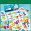 Wooden Alphabet Puzzle Educational Toy For Children Learning Word Building