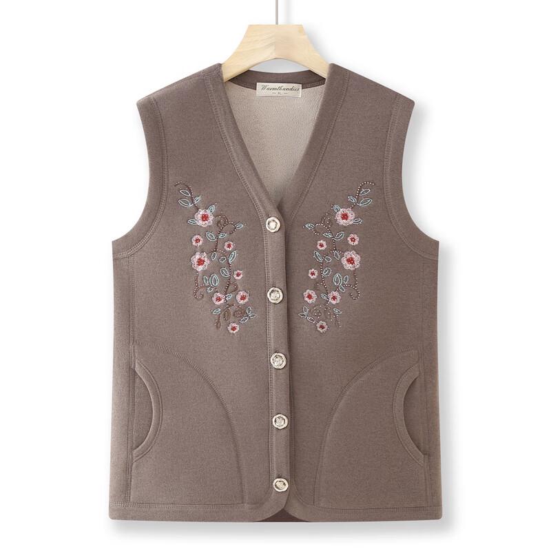 YUZHAOLIN Women's Thickened Warm V-Neck Vest