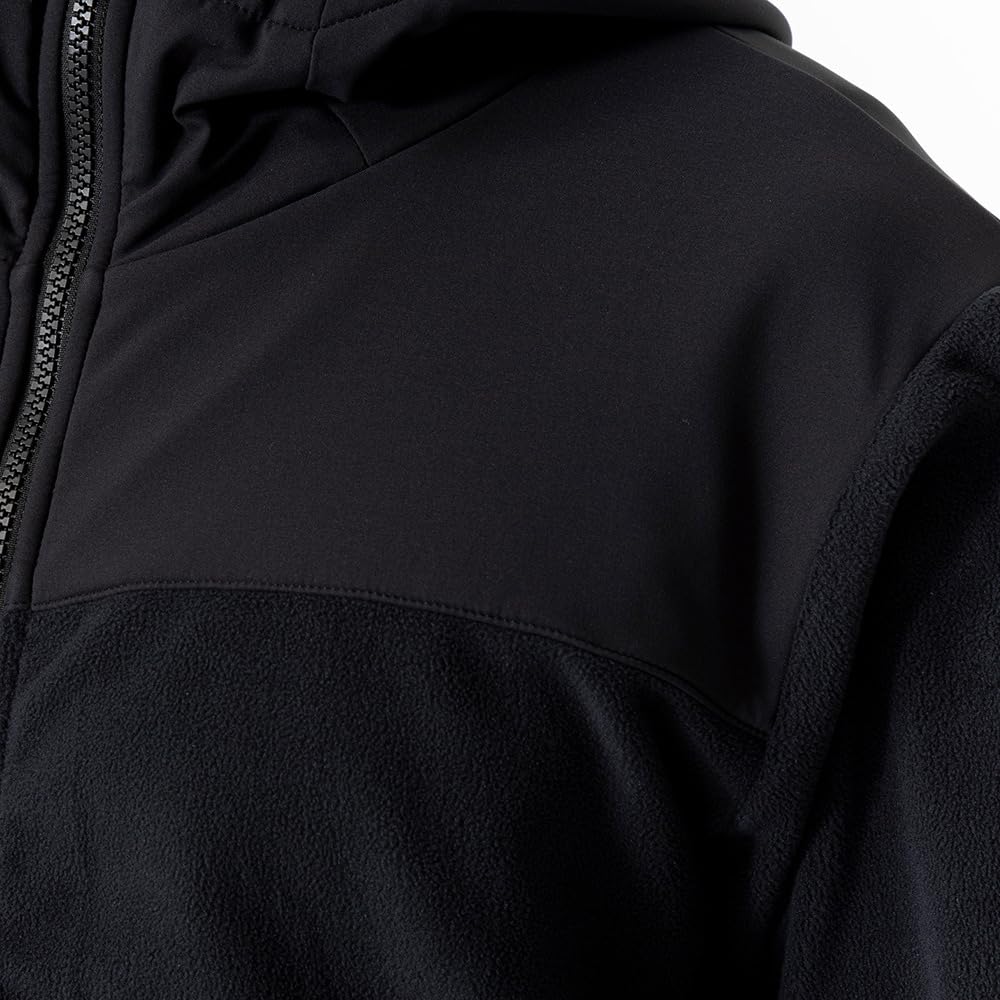 Mizuno Training Wear Hybrid Fleece Size M Jacket, Water-Repellent, Stretch, 32MCA558, Black,