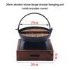 Hand held Household one person food pots Creative wooden lid hanging pot Shouxi Soup Pot bbq grill Japanese style hanging pots