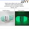 Polyester Glow in the Dark Knitting Yarn 50M 2mm Soft AntiFade DIY Crochet Scarves Hats Shawls Hand Knitting
