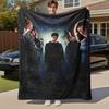1pc Harry Potter Hogwarts Friendship Outdoor Flannel Throw Blanket All Season Soft Warmth,Home Decor 1031214