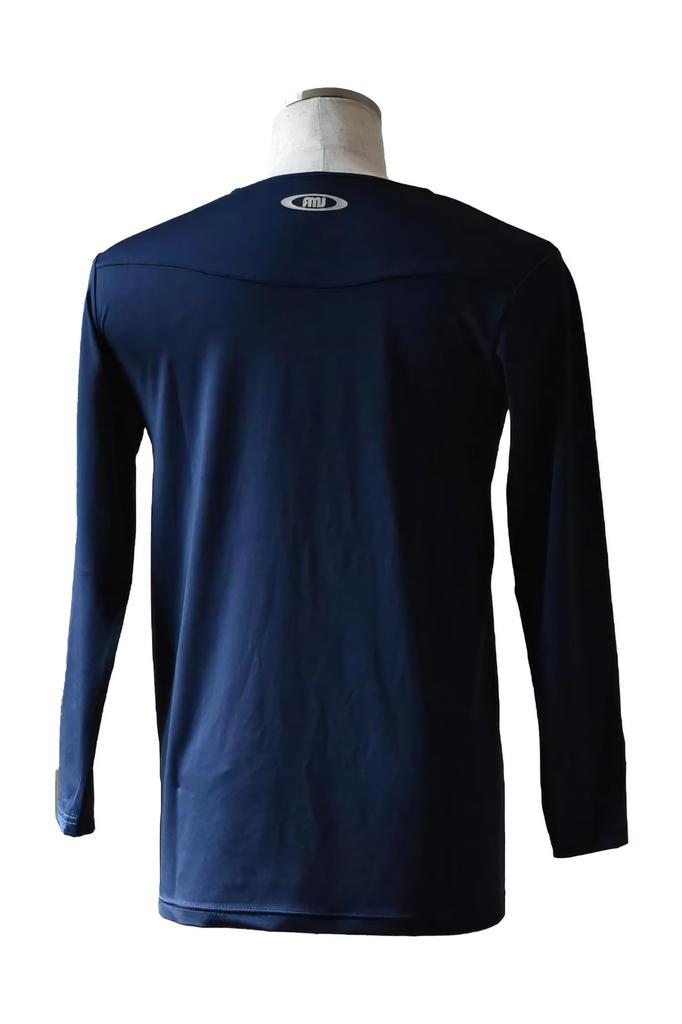 ActiveM Long Sleeve Comfort Undershirt for Round Mesh Comfortable Against the Skin Baseball, Neck, Moisture-Wicking, Quick-Drying, Stretch, Sides,