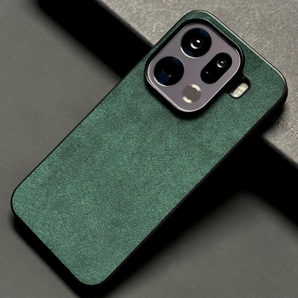 Splicing Color Alcantara Phone Case for OPPO Find X9 Pro & FindX9 PC+TPU Edge Suede Leather Furry Skin Full Cover Hard Shell
