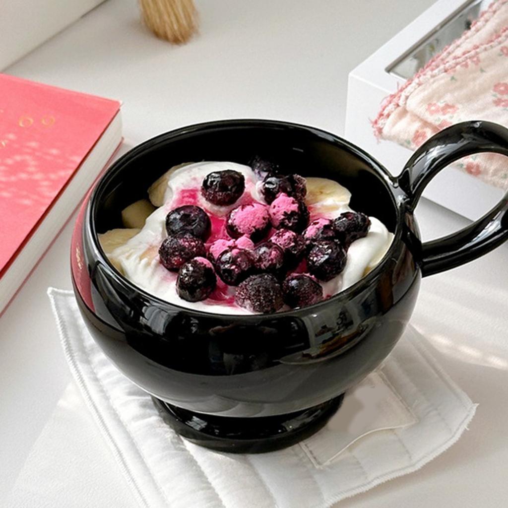 Aladdin Style Ceramic Coffee Mug 280ml With Carrying Handle Ins Design Drinkware For Home Office And Outdoor Use