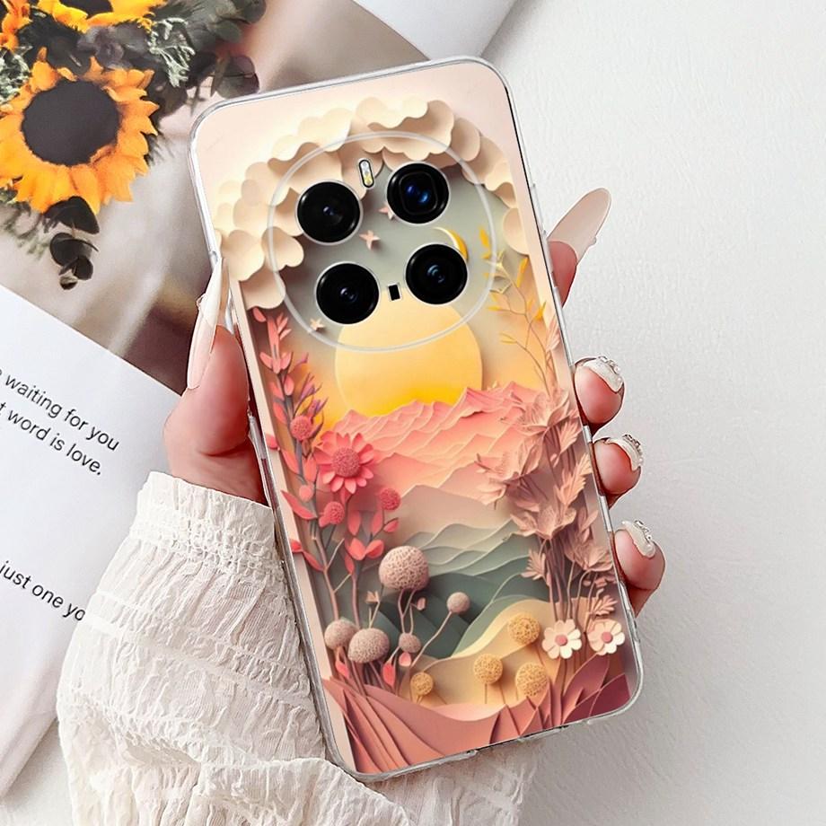 Soft Liquid Silicone Back Cover For Honor Magic 7 Pro Magic6 Lite Magic 5Lite Phone Case Marble Gothic Style Cartoon Clear Coque