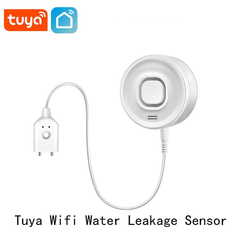 Tuya Smart WIFI Water Leak Detector 100dB High-Volume Alarm Real-Time APP Alerts Easy Setup for Home Safety With Alexa