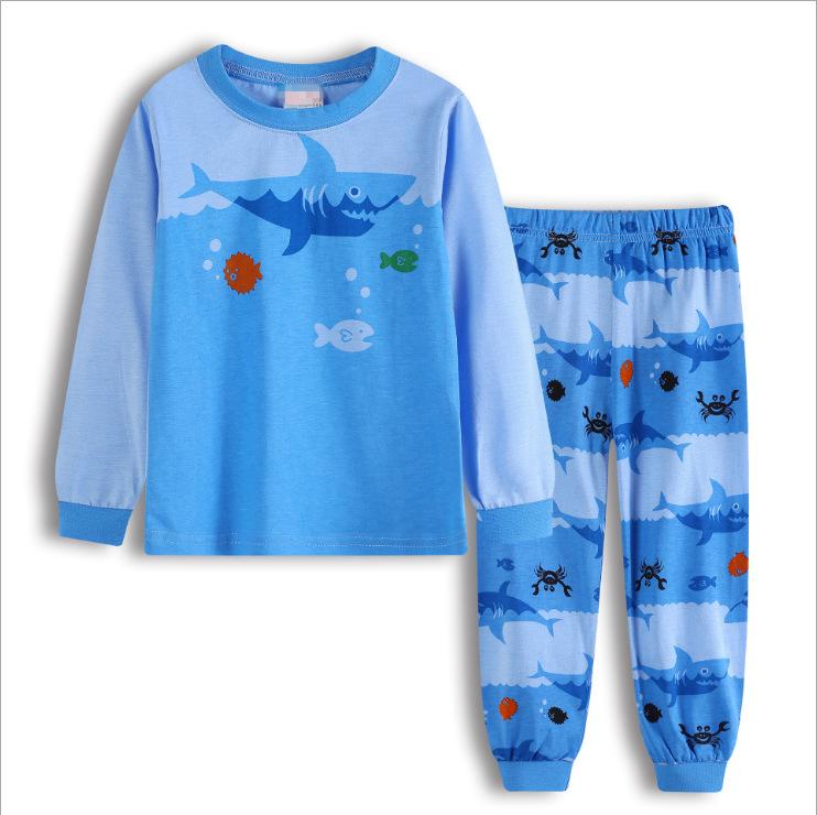 New Kids Dinosaur Cartoon Pajama Set - Children's Homewear