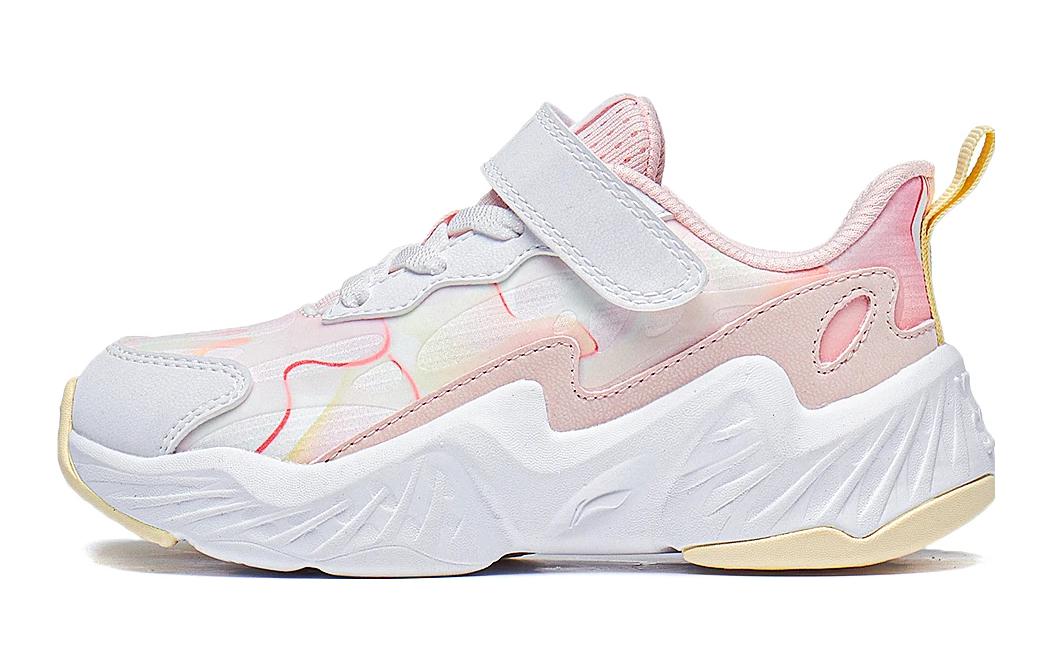 Li Ning YOUNG Ночной Эльф 3.0 Ткань, светящаяся в темноте, Удобная амортизация, Отскок, Низкие, Детские беговые кроссовки YKNT088-6 26