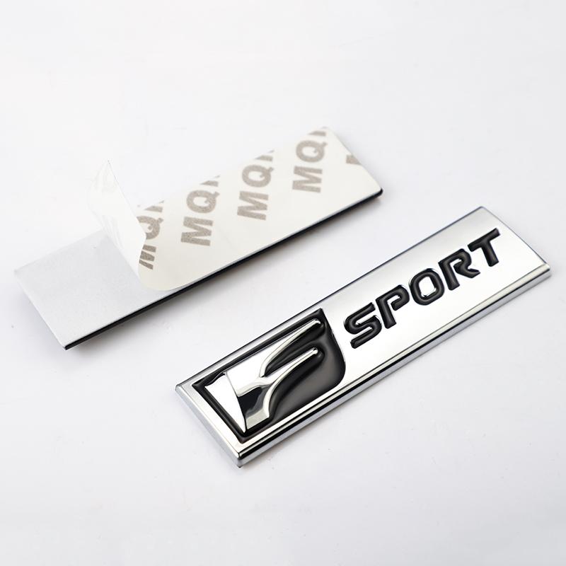 1 Stück 3D Metall Autoaufkleber F SPORT Buchstaben Logo Abzeichen Für Lexus IS250 IS200 CT200h GS300 LS430 RX450h LX570 IS300 ES RX LS IS NX