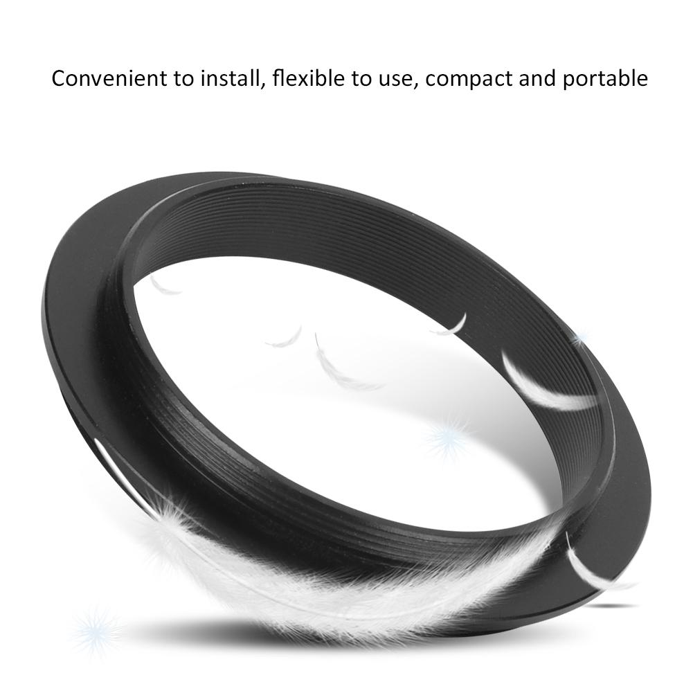 Astronomical Telescope Adapter  M48mm‑ M54mm Adapter  Aluminium Alloy Black Astronomical Telescope Accessory