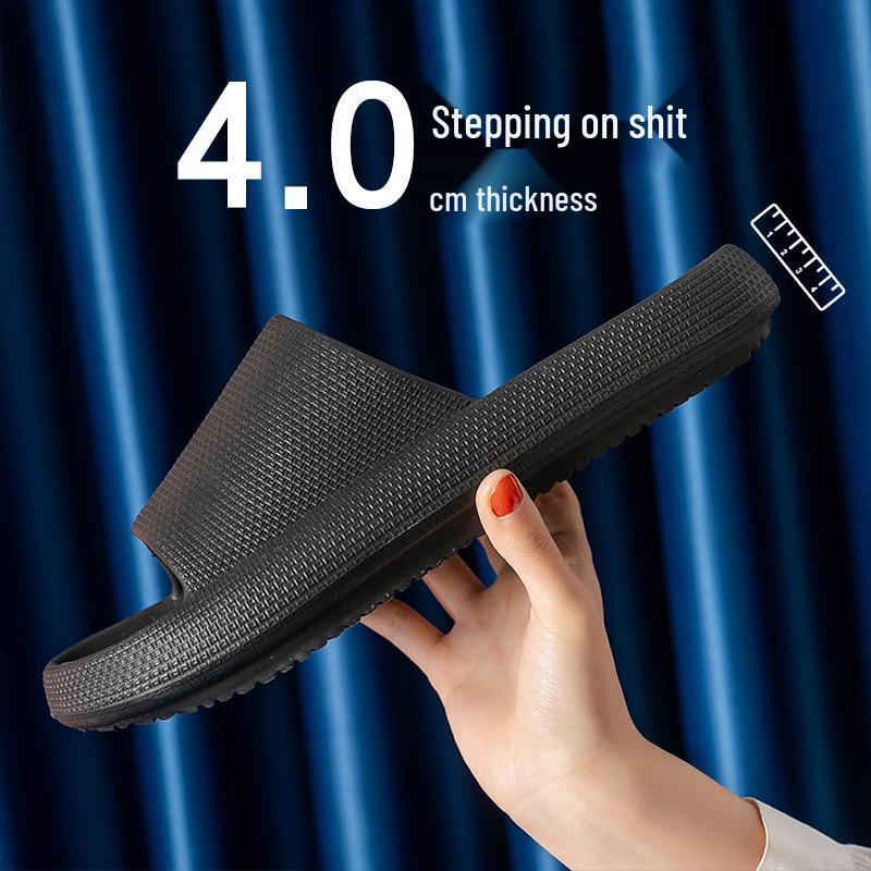 

EVA Summer Thick Sole Non-Slip Shower Slippers - Anti-Odor Household Sandals 42-43 чорний