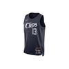 Nike LA Clippers Basketball Jersey Men's Black Gray DX8505-419