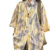 Japanese Printed Female's Short Sleeved Shirts Summer Single Pocket Cardigan Blouses Loose Turn-down Collar New Clothing