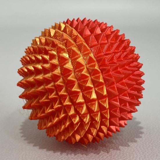 3D Printed Spiky Massage Ball Stress Relief Spiked Massager Roller Plantar Fasciitis Physical Therapy Hand Relief Tools