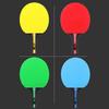 Double Sided Table Tennis Set Colorful Table Tennis Racket Ping Pong Rackets  Casual Training