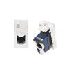 Cat 6 Network Connector Panel 45x22.5mm with Rotatable Module and Dust Cover for For server Room Applications 5 Pack