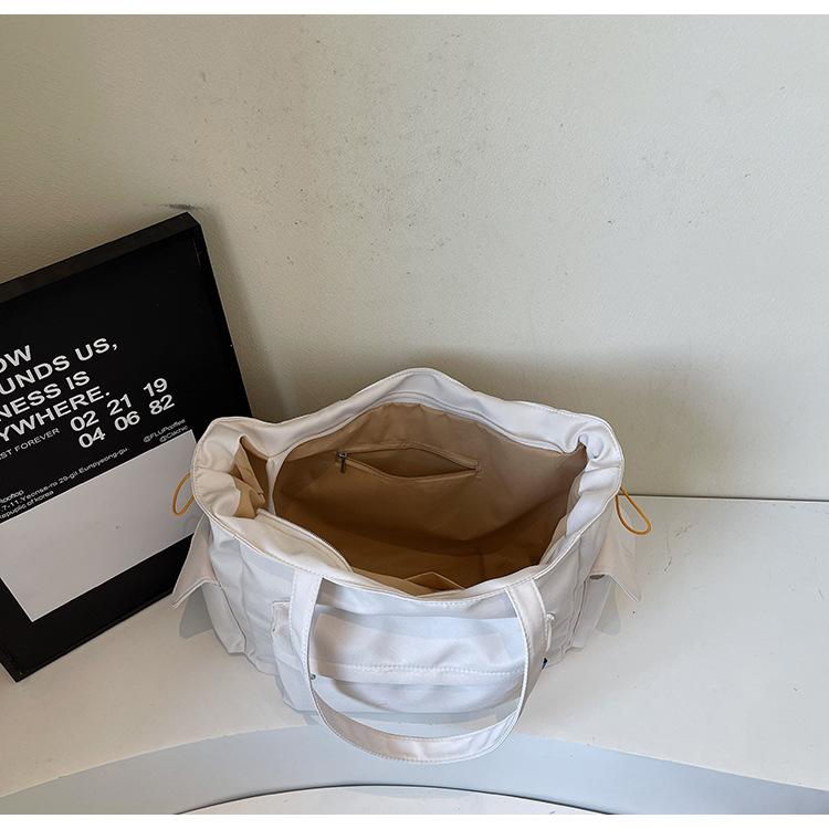 School bag casual simple lightweight portable tote bag new versatile travel shoulder bag large capacity messenger bag