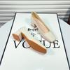 Women's 2024 Green Square Toe Chunky Heel Versatile Low-Cut High Heels