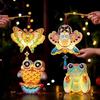 Niedliche DIY Tier Cartoon Papierlaterne Tragbare Handheld Bastelarbeit für 2026 Chinesisches Neujahr Mittherbstfest Kinder Schulaktivität Requisiten