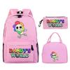 New Dandy's world game merchandise personalized printing primary and secondary school schoolbag three-piece set