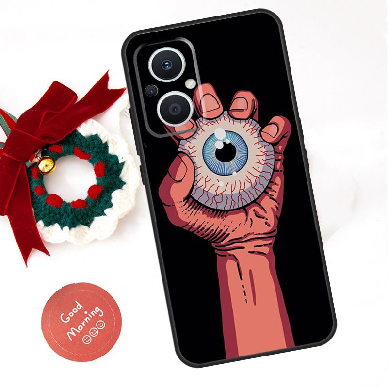 

Monster Eye Hand Funda For OPPO Reno 13 F 14 10 11 12 Pro 12F 11F 14F 7 8 Lite OPPO Find X9 X8 X6 X5 Pro Case OPPO Reno11 F