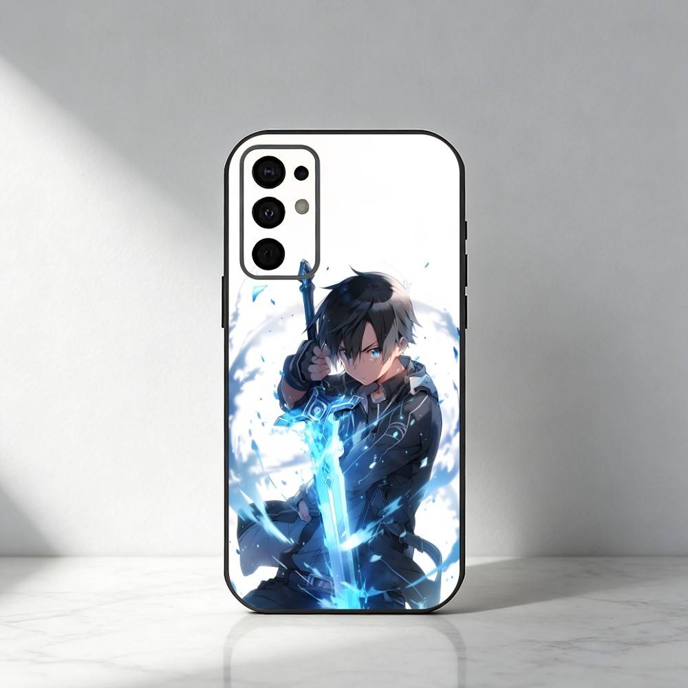 

K-Kirto Sword-AO A-Asuna Phone Case For Samsung S25,S24,S21,S22,S23,S20,Ultra,S26,Plus,Fe,Note,5G Black Cover Samsung S23plus5G