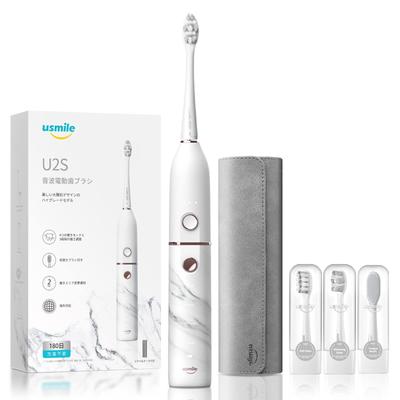 Elektrický zubní kartáček usmile U2S White Ultrasonic Whitening Pohodlné přenášení s pouzdrem Dodává se s dobíjecím USB 180 dní bez nutnosti nabíjení []