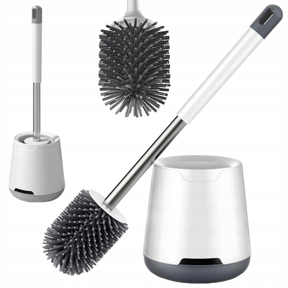Silicone Toilet Brush For The Bathroom, Antibacterial, Freestanding