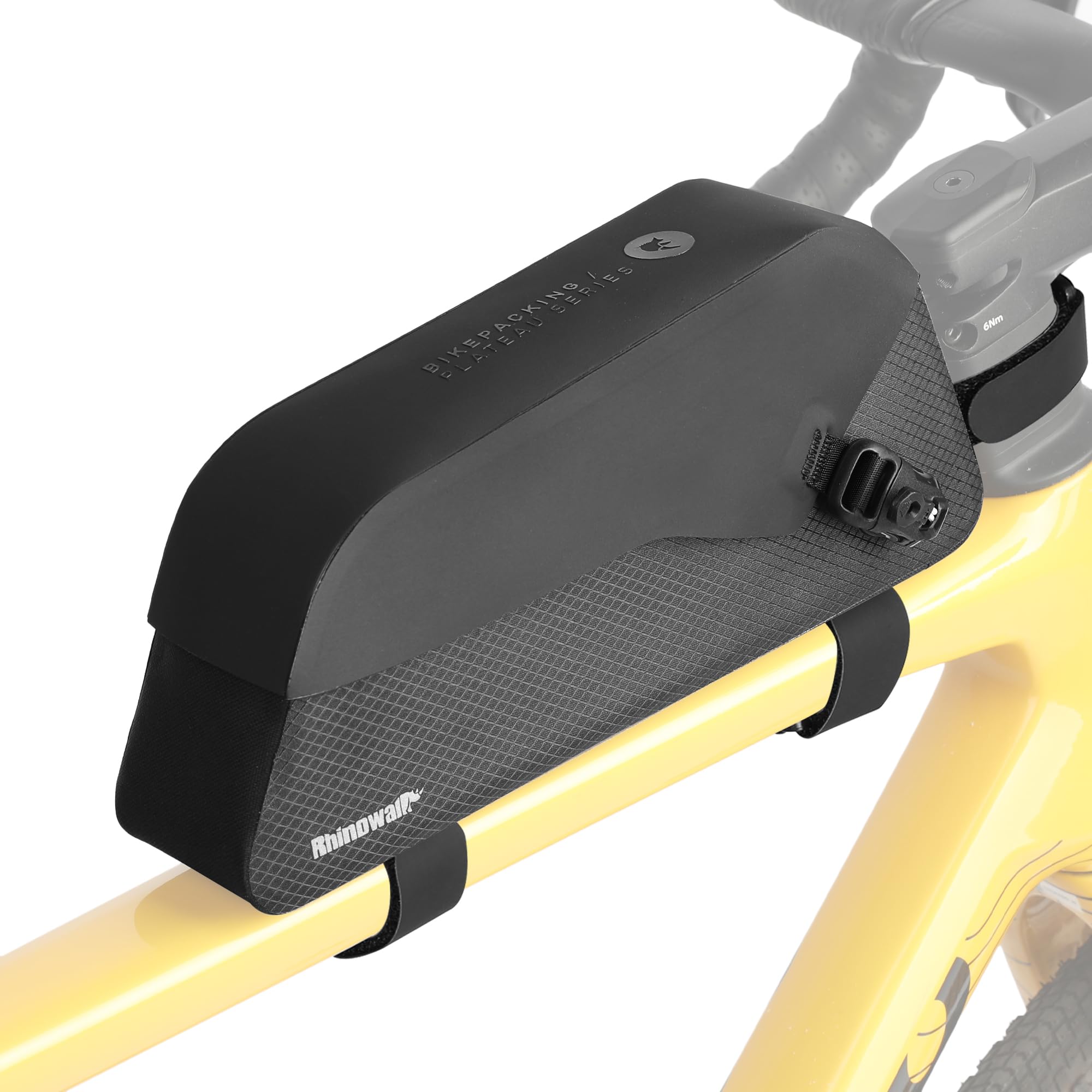 

Rhinowalk Bicycle Top Tube Waterproof Bag with Magnetic Closure, Small Storage Bag for Road Bicycles, Designed to Prevent Knee Injuries