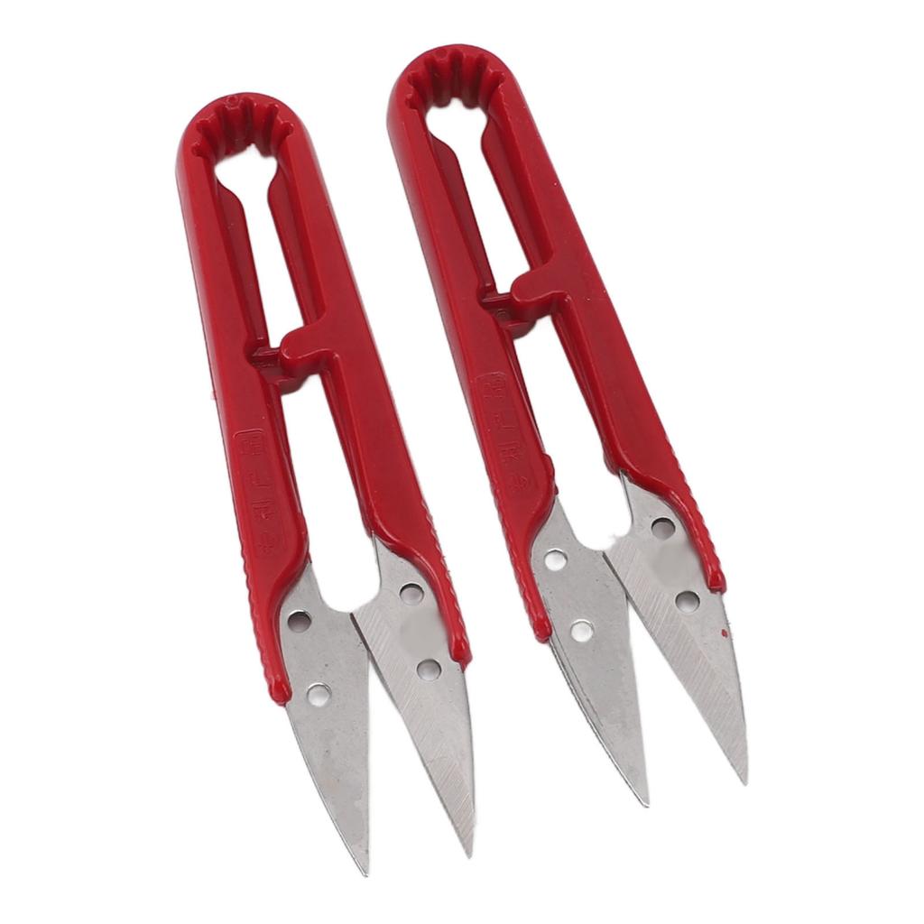 12pcs U Shaped Scissors Professional Stainless Steel Threading Scissors for Needlework Craft Art Work Manual Handicraft   Tool