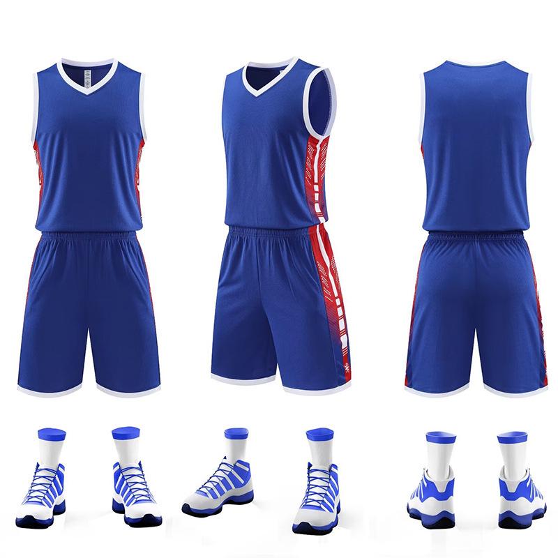 Conjunto de Uniforme de Basquete Masculino para Competição Universitária - Uniforme de Treino Esportivo de Verão