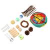 Hamster Tunnel Toys Grinding Teeth 3 Way Rabbit Tunnels and Tubes with Chew Toys for Rabbit Guinea